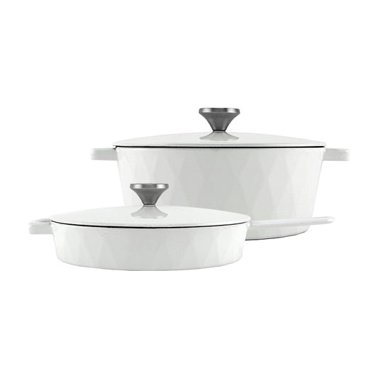 Pack Olla y Sartén 26cm Diamond Blanco