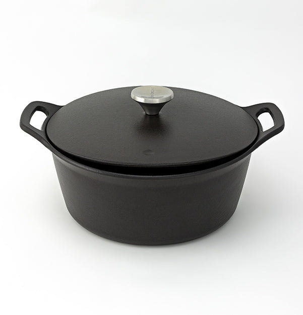 Olla de hierro fundido 26 cm Pearl – Negro satinado