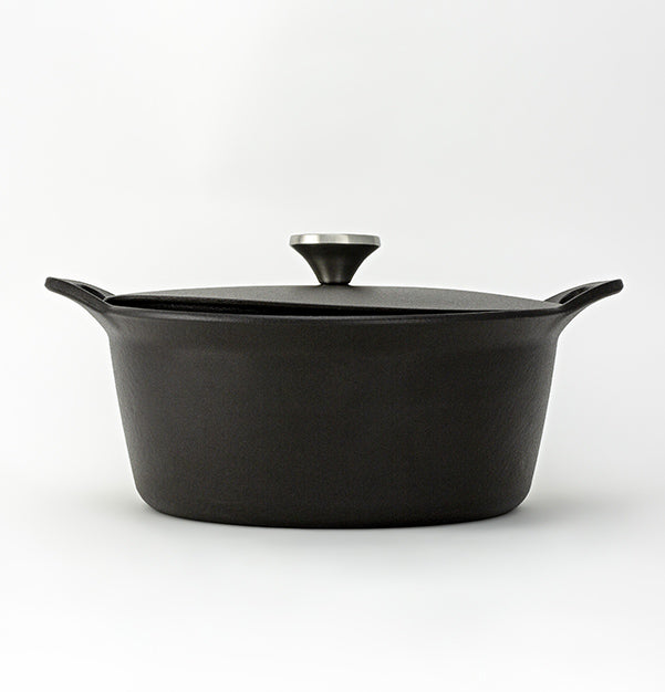 Olla de hierro fundido 26 cm Pearl – Negro satinado