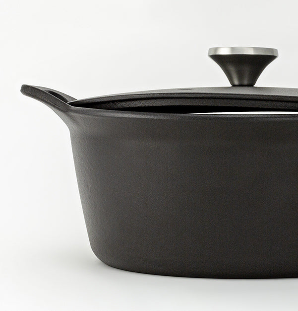Olla de hierro fundido 26 cm Pearl – Negro satinado