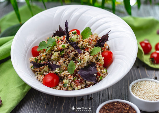 Bowl de Quinoa con Vegetales Asados y Aderezo de Aguacate